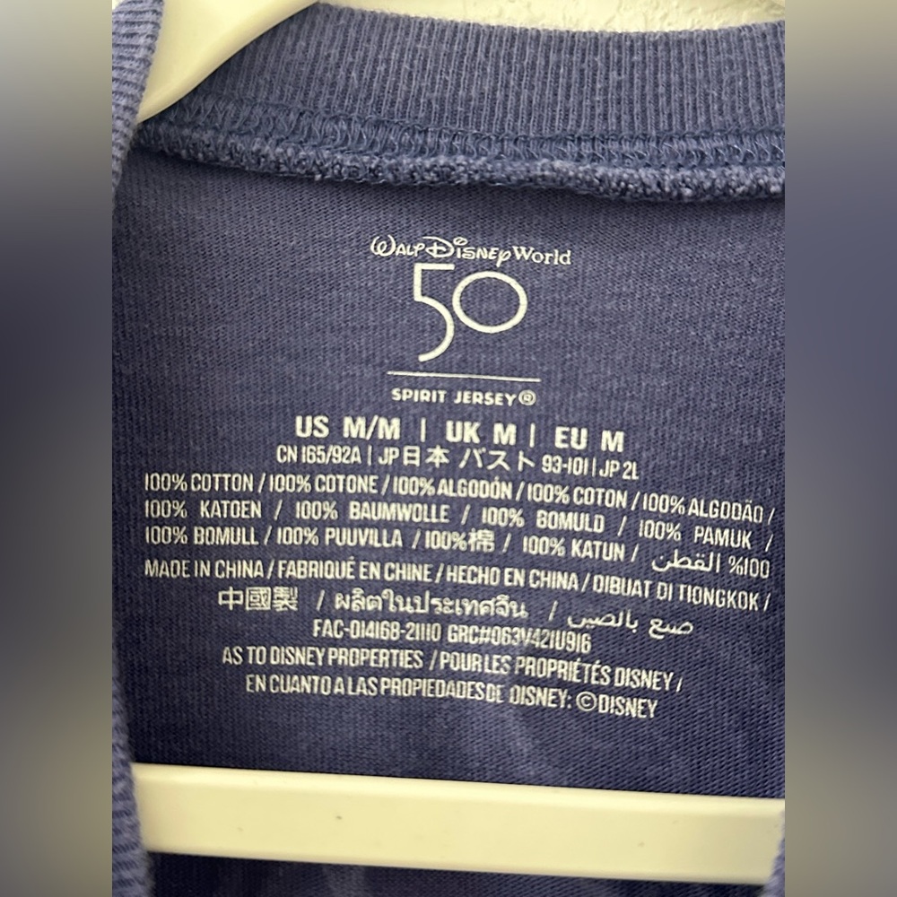 2 Spirit Jersey Disneyland Resort 100 Years Of Wonder Disney Size Medium tie dye - Picture 13 of 14